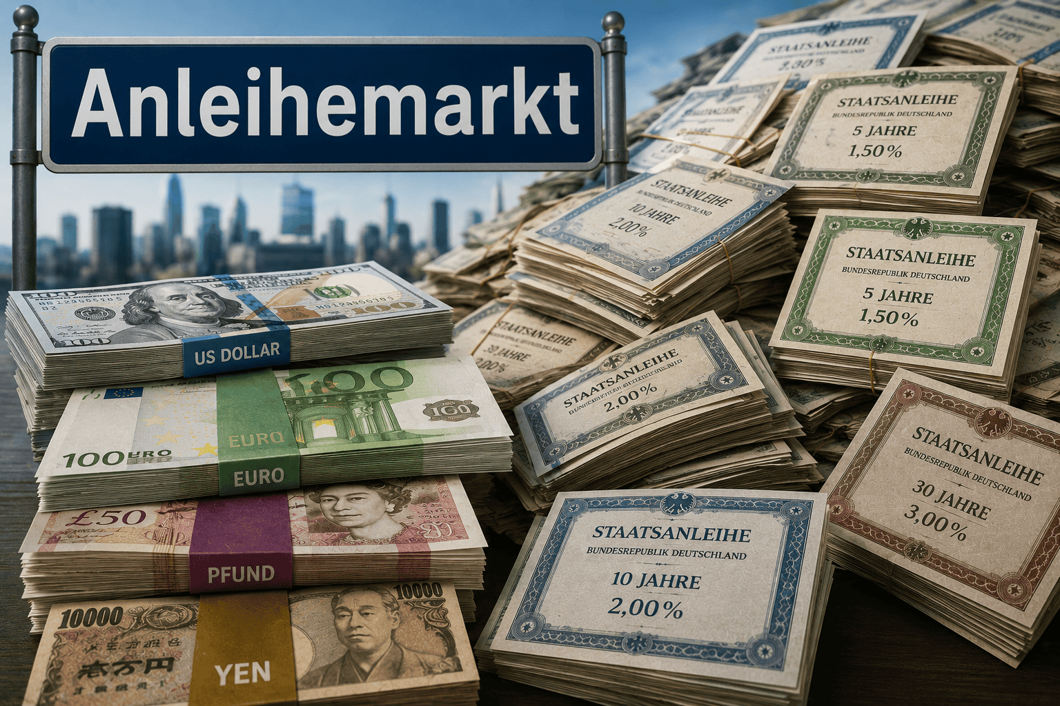 Anleihemarktturbulenz treibt Bundesrendite auf 15-Jahres-Spitzenwert