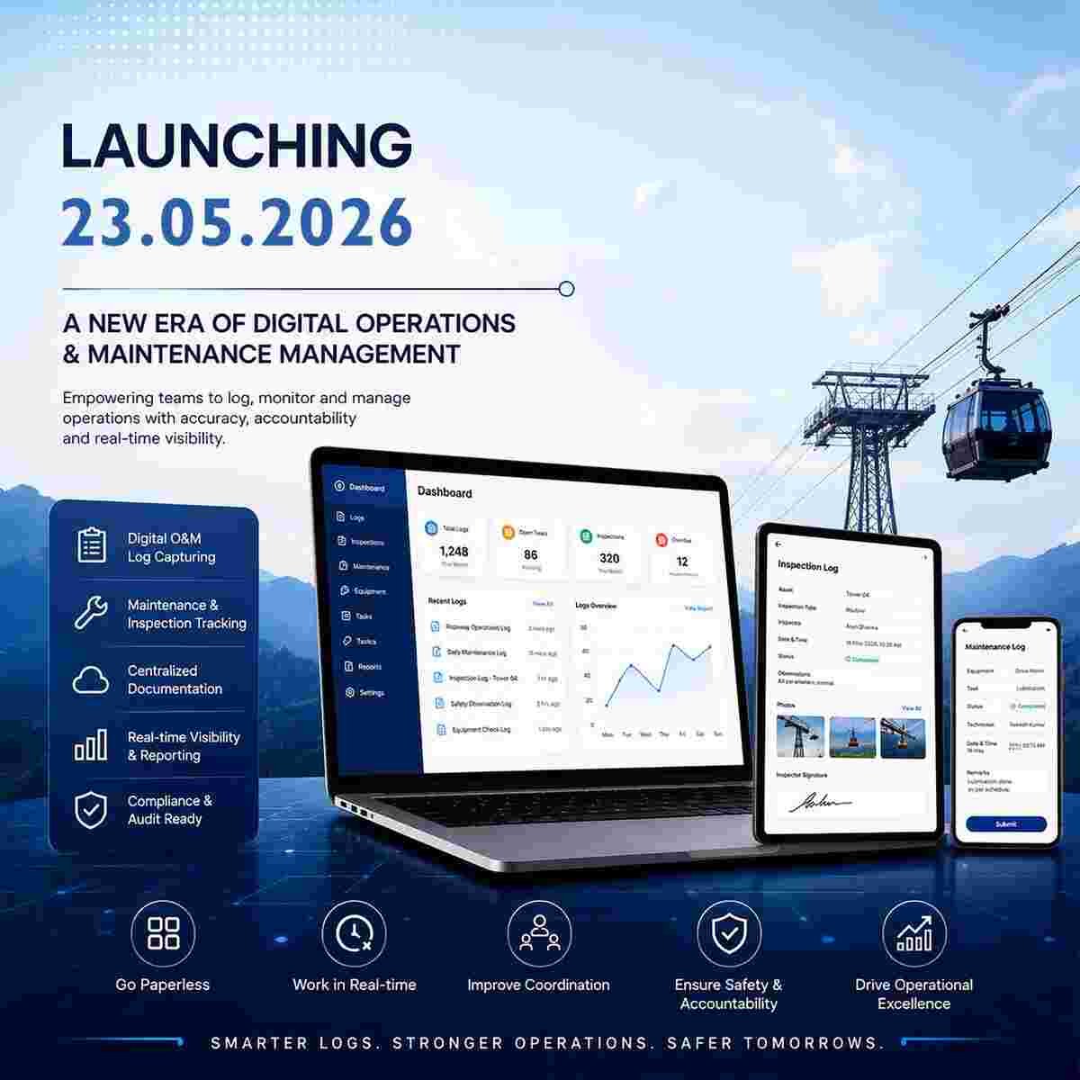 DRIL SafeSpan, digital O&amp;M platform, maintenance log software, infrastructure management system, digital logbook platform, operational monitoring software, DRIL technology, smart infrastructure operations, maintenance tracking system, industrial compliance software