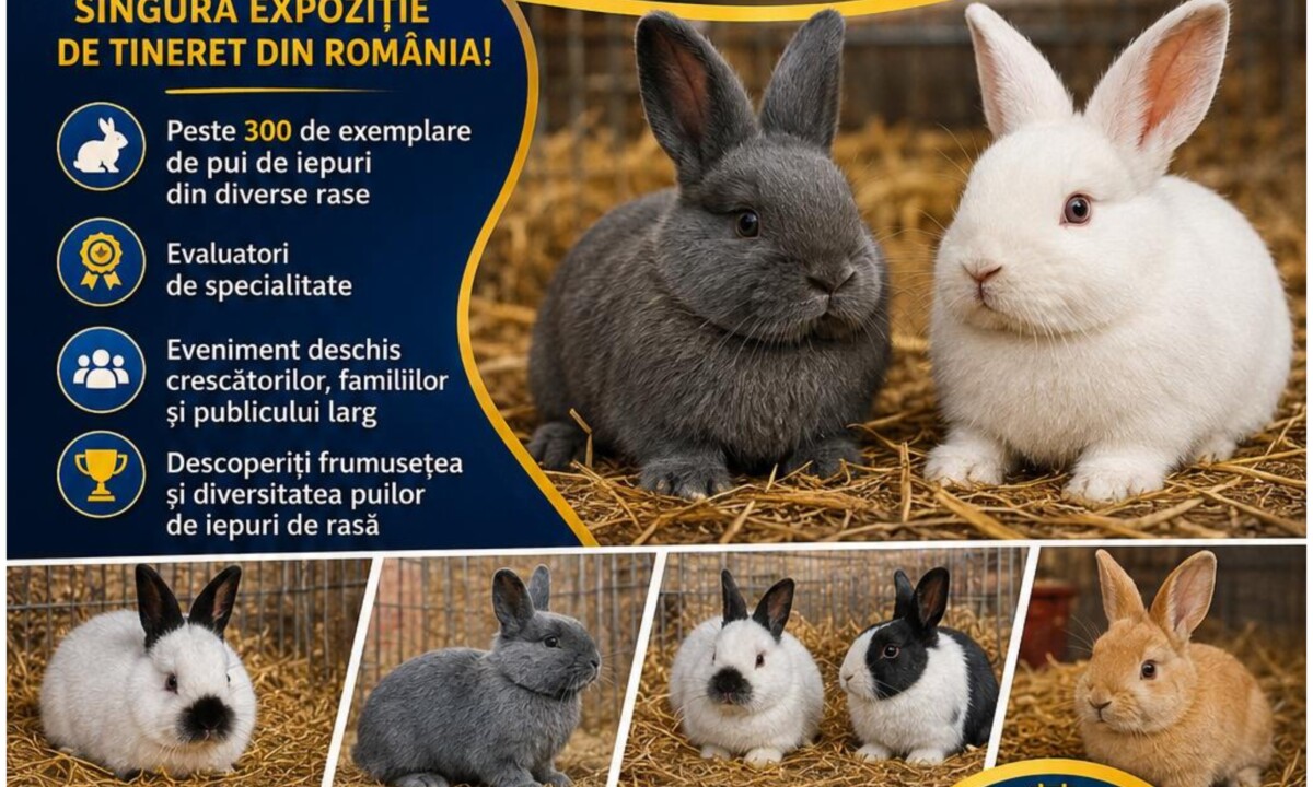 Vințu de Jos găzduiește cea de-a cincea ediție a Expoziției Regionale de Iepuri Tineret
